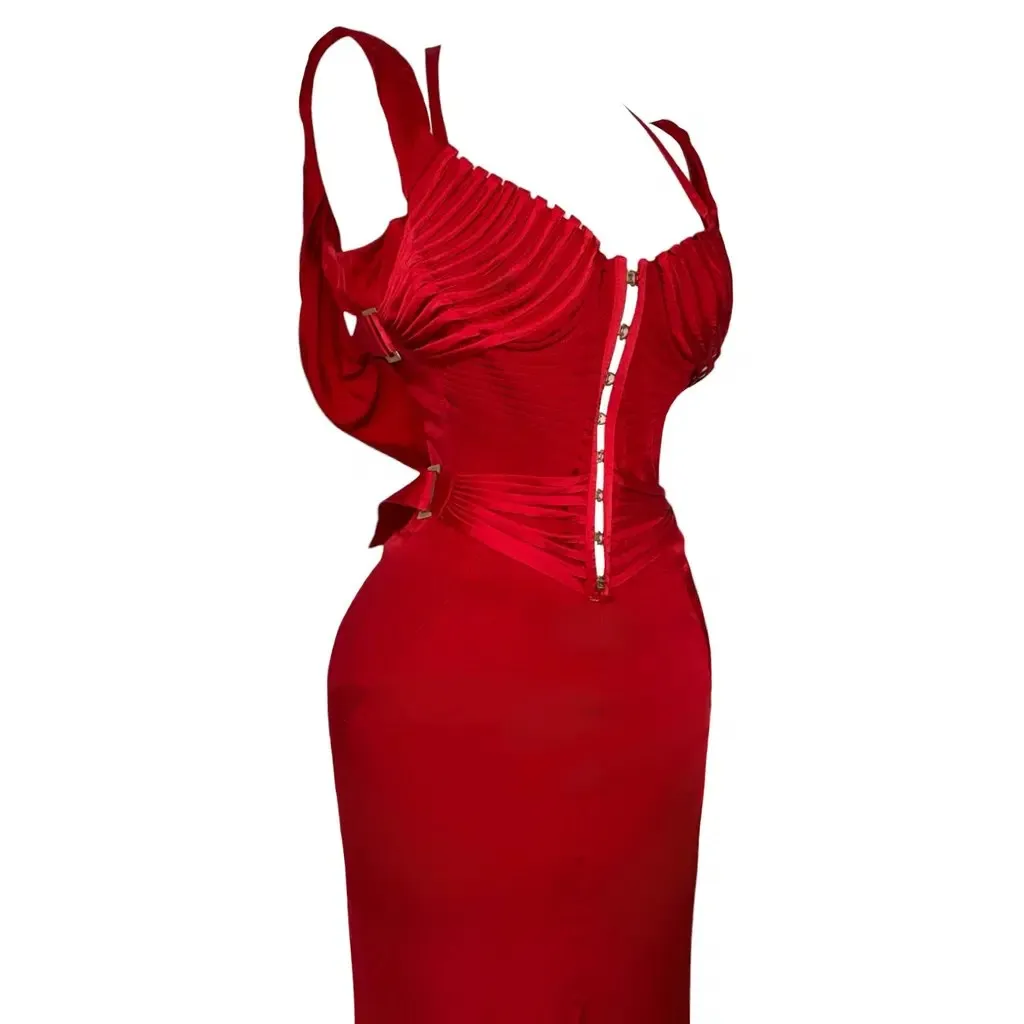 Gucci Maxi-Kleid, Seide, Foto 3